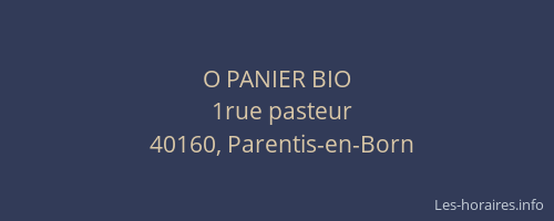 O PANIER BIO