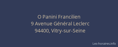 O Panini Francilien