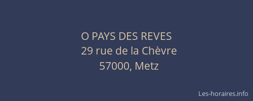 O PAYS DES REVES