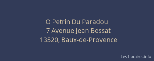 O Petrin Du Paradou