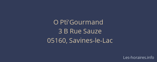 O Pti'Gourmand
