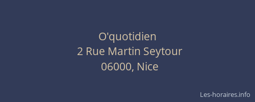 O'quotidien