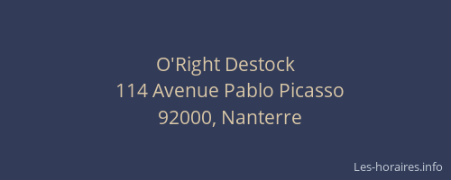 O'Right Destock