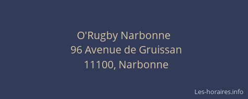 O'Rugby Narbonne