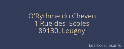 O'Rythme du Cheveu