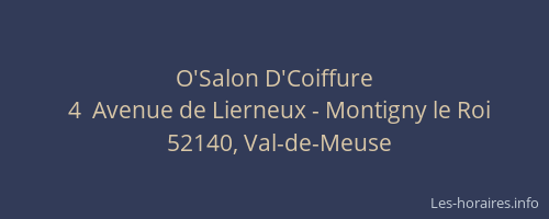 O'Salon D'Coiffure