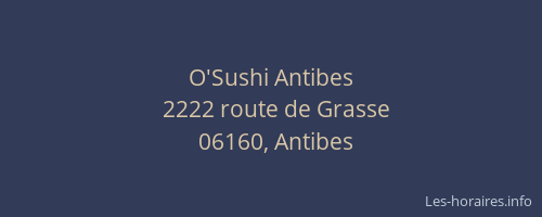 O'Sushi Antibes