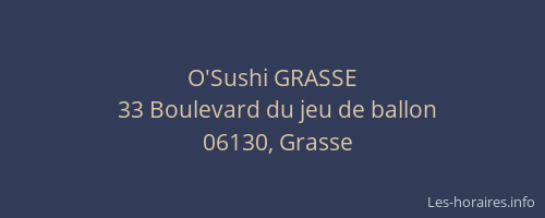 O'Sushi GRASSE
