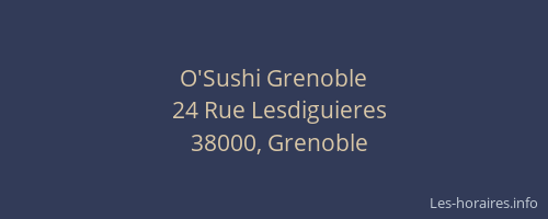 O'Sushi Grenoble