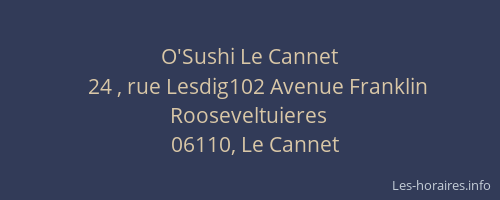 O'Sushi Le Cannet