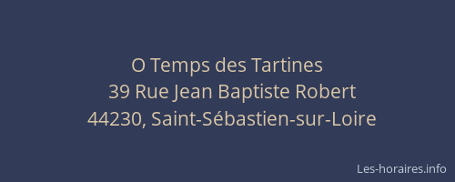 O Temps des Tartines