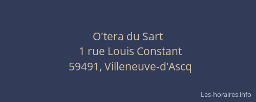 O'tera du Sart