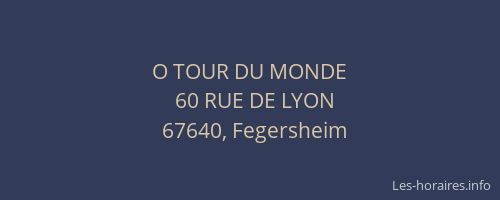 O TOUR DU MONDE