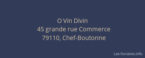 O Vin Divin