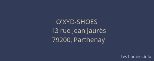 O'XYD-SHOES