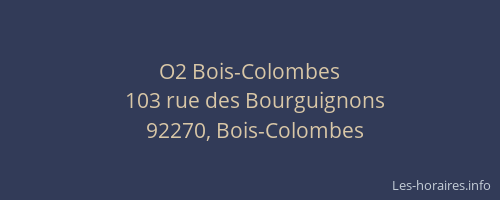 O2 Bois-Colombes