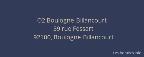 O2 Boulogne-Billancourt