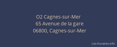 O2 Cagnes-sur-Mer