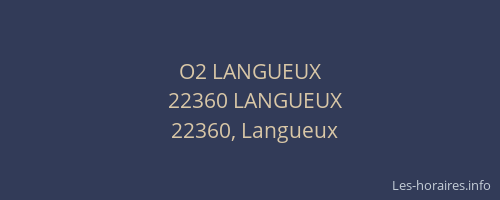 O2 LANGUEUX