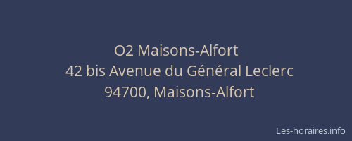 O2 Maisons-Alfort