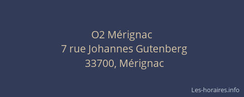 O2 Mérignac