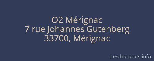 O2 Mérignac