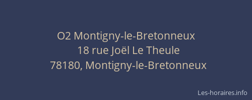 O2 Montigny-le-Bretonneux