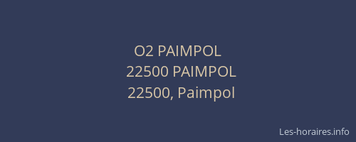 O2 PAIMPOL