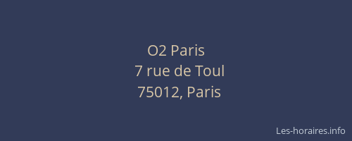 O2 Paris