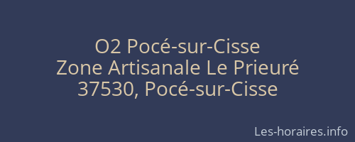 O2 Pocé-sur-Cisse