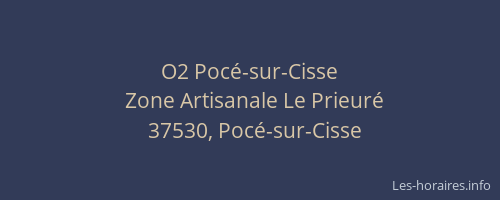 O2 Poc&eacute;-sur-Cisse