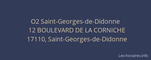 O2 Saint-Georges-de-Didonne