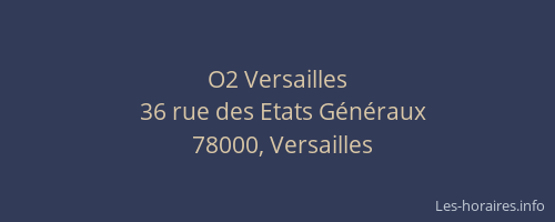 O2 Versailles