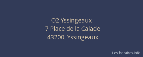 O2 Yssingeaux