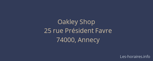 Oakley Shop