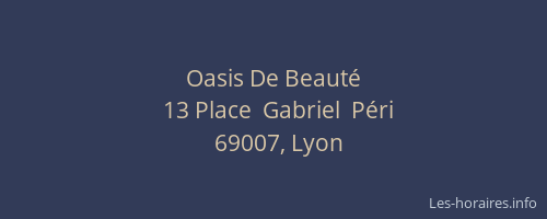 Oasis De Beauté