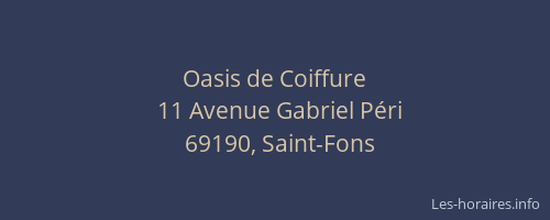 Oasis de Coiffure