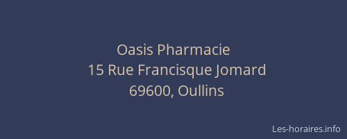Oasis Pharmacie