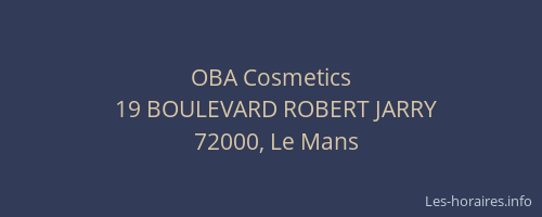 OBA Cosmetics