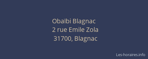 Obaïbi Blagnac