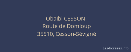 Obaïbi CESSON