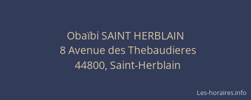 Obaïbi SAINT HERBLAIN