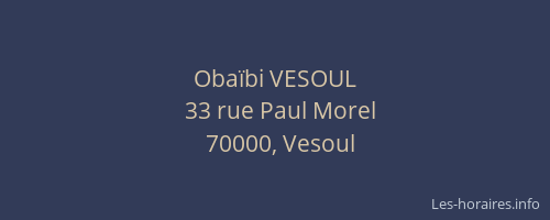 Obaïbi VESOUL