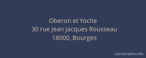 Oberon et Yoche