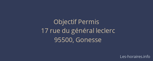 Objectif Permis