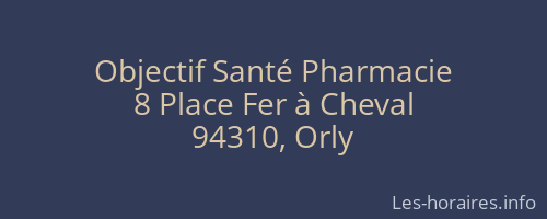 Objectif Santé Pharmacie