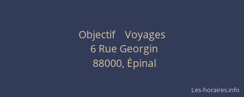 Objectif    Voyages