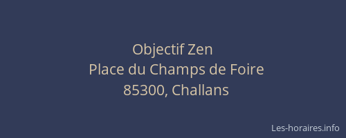 Objectif Zen