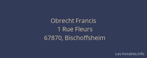 Obrecht Francis