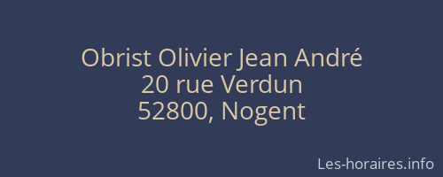 Obrist Olivier Jean André